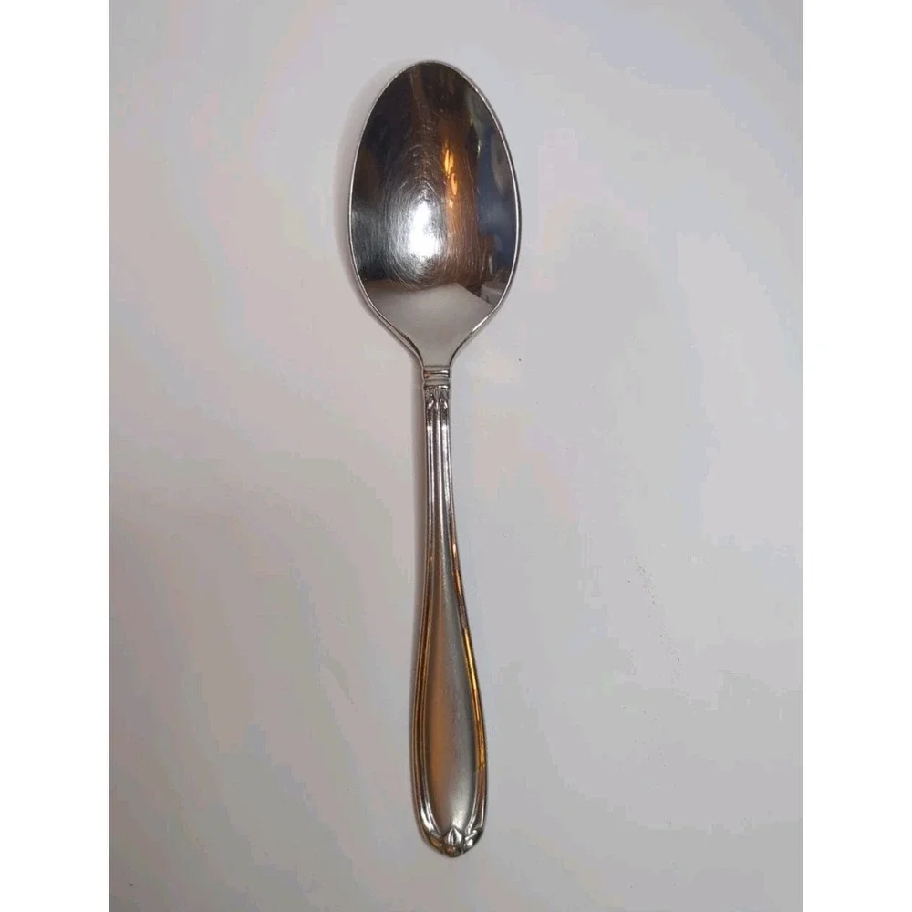 Princess House BARRINGTON Round Soup Spoon Unused 18/10 Stainless Flatware 6 3/4